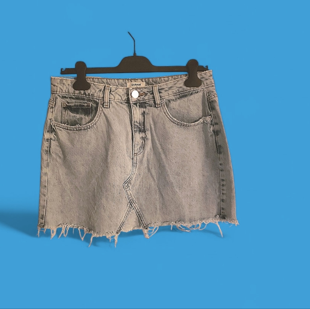 Garage denim mini skirt